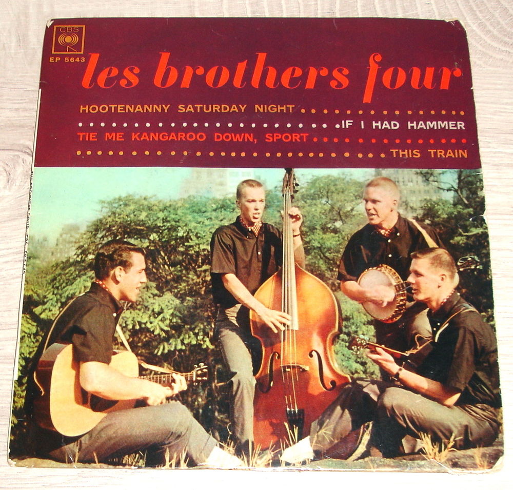 LES BROTHERS FOUR - 45t EP - HOOTENANNY SATURDAY NIGHT -1963 CD et vinyles