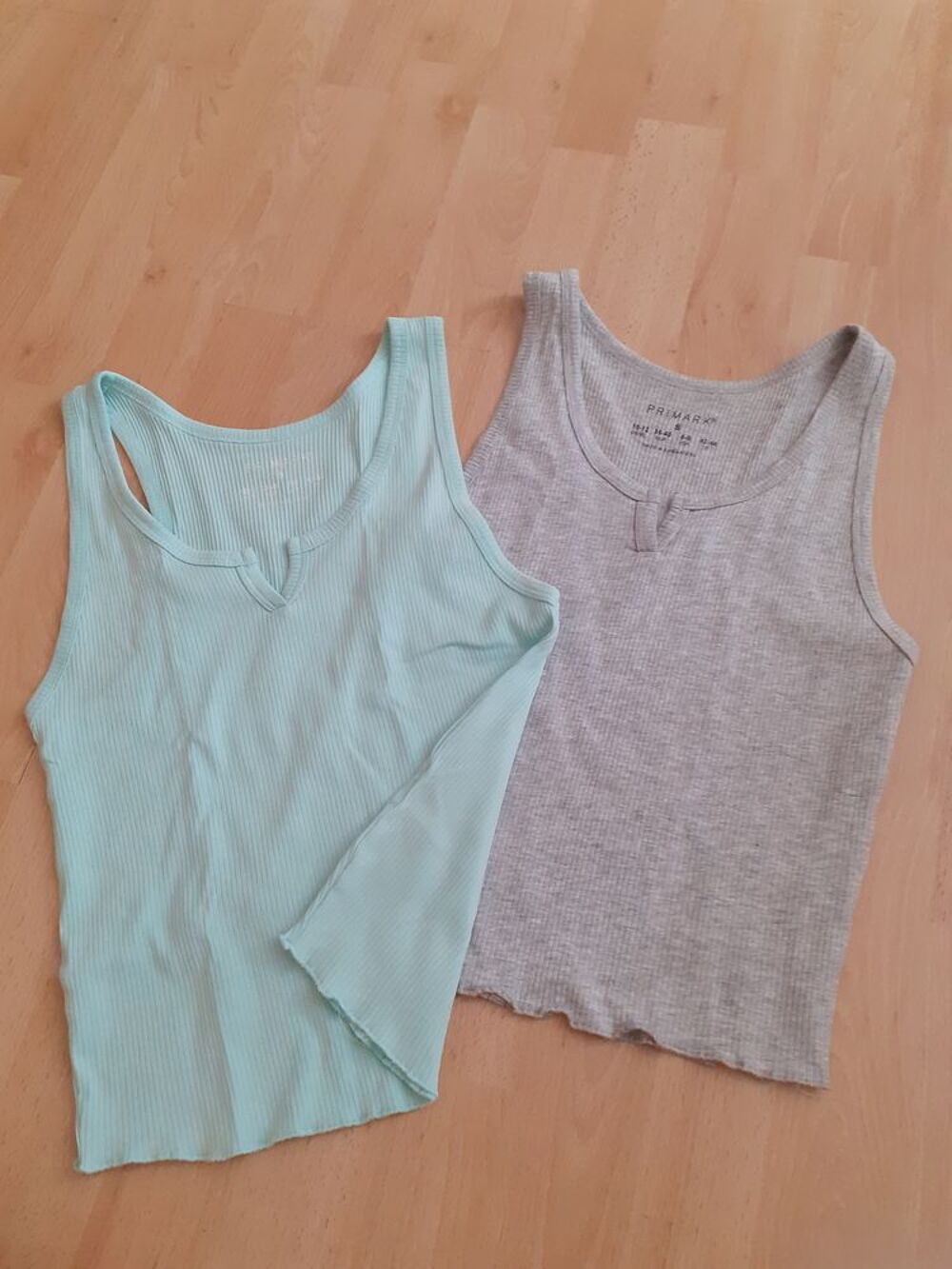 Lot de 2 tee-shirt nuit - vert et gris - Primark - Taille Vêtements