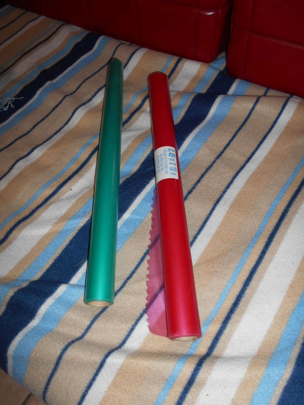 2 rouleaux de papier couleur Bricolage