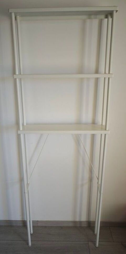 Etag�re de sanitaire m�tallique blanc 10 Metz (57)