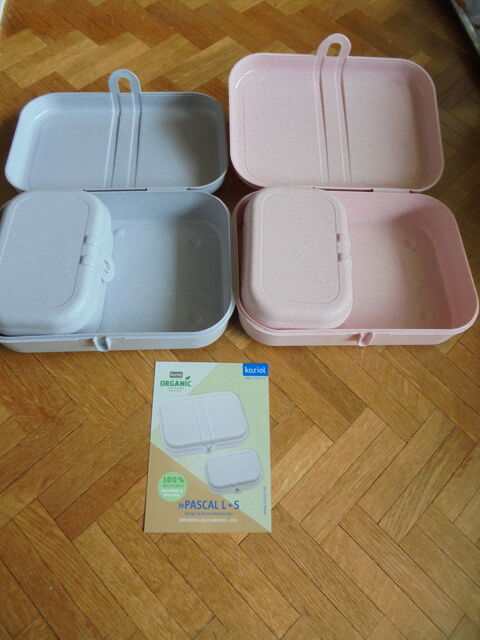 2 ensemble de 2 boites repas 2 en 1 Koziol (100) 20 Tours (37)