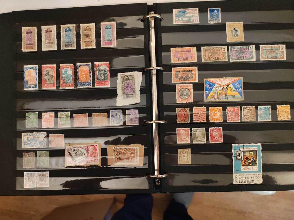 collection de timbres 