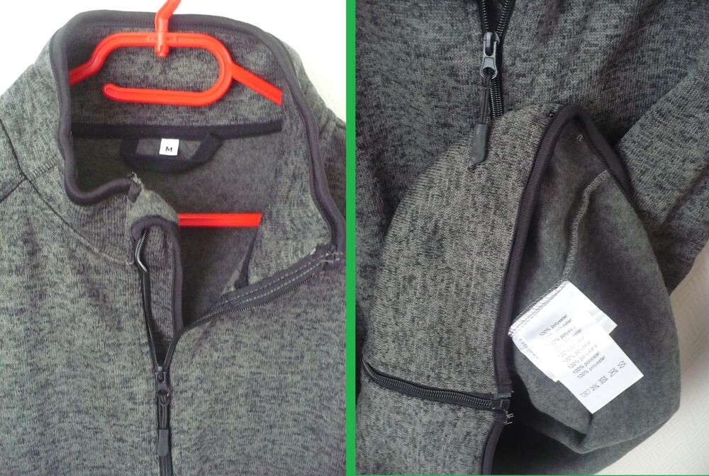 Veste Gilet Molleton chaud - Etat neuf - Chin&eacute; Gris/Noir
Vêtements