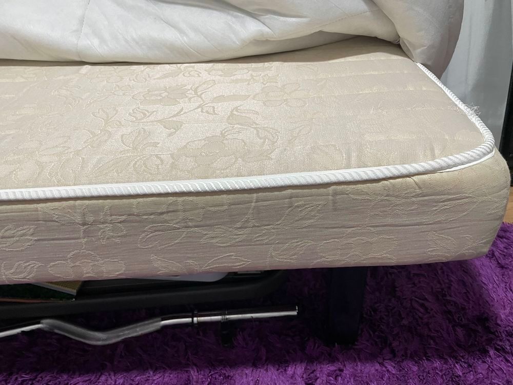 Canap&eacute; lit banquette BZ/ clic-clac violet 190x160cm Meubles