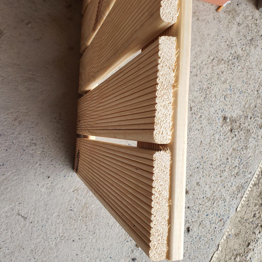 LAME BOIS FINE Rainur&eacute; - Id&eacute;e Fabrication Joli Caillebotis en bois &agrave; petit prix - DIY Bricolage