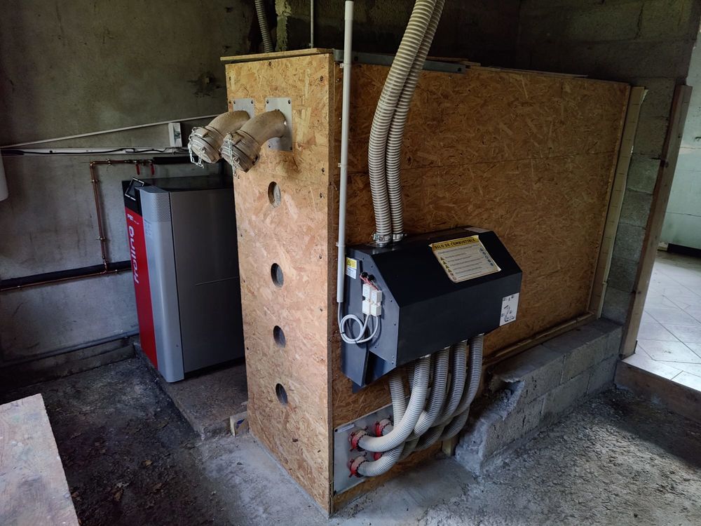 Chaudi&egrave;re &agrave; granul&eacute;s/pellets/bois PE1 Pellet 10 kW Fr&ouml;ling Bricolage