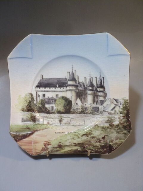Ancienne Assiette D�corative Langeais Chateaux de la Loire 25 Loches (37)