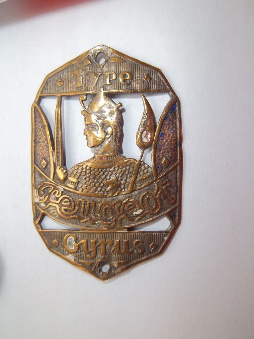 Plaque émaillée Vélo Vintage Brillant - Emblème Badge Ancien Pour Bicyclette