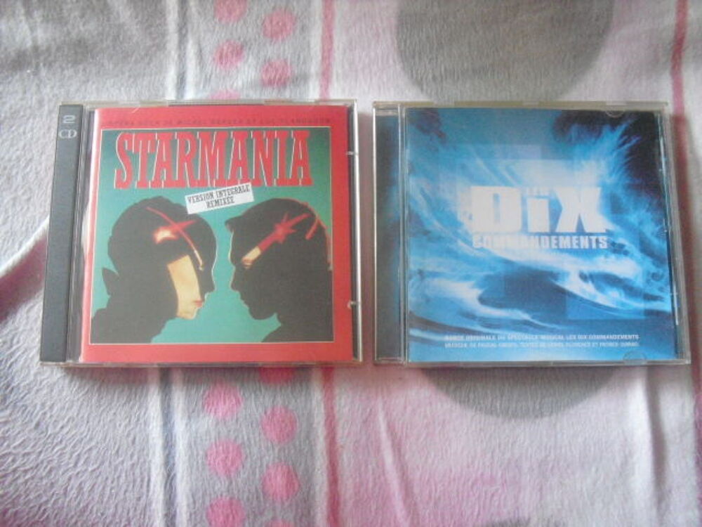 3 CD STARMANIA et les 10 COMMENDEMENTS le lot CD et vinyles