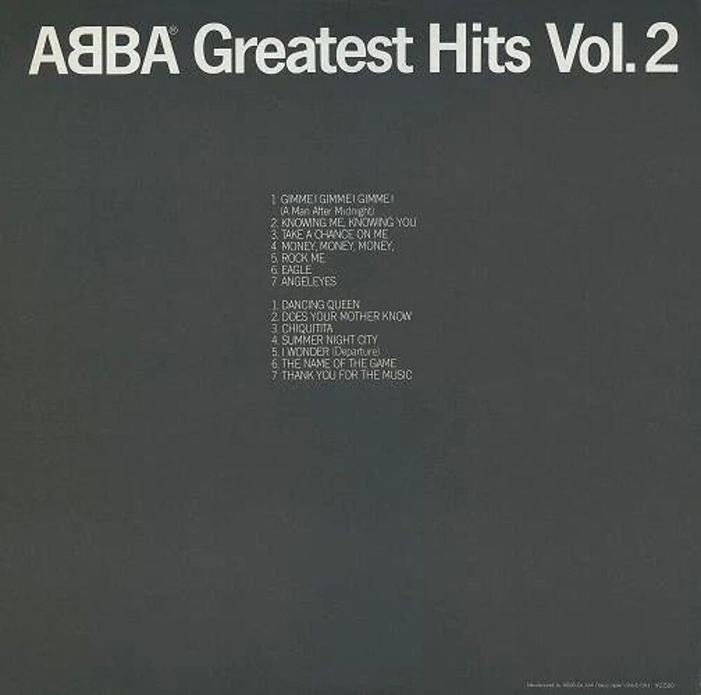 Partager
ABBA TRES RARE DOUBLE VINYL LP 33 TOURS PRESSAGE JA CD et vinyles