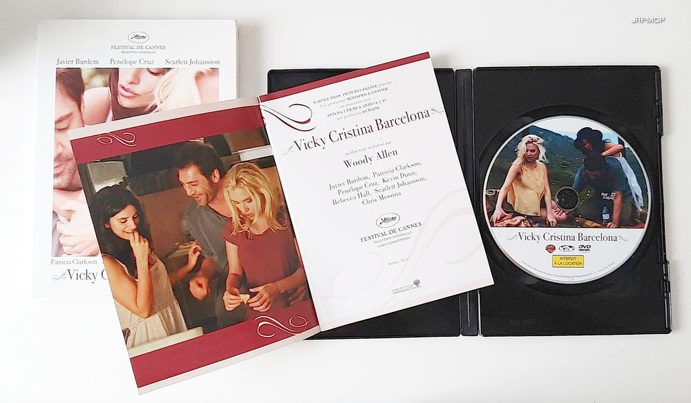 Vicky Cristina Barcelona ? Film de Woody Allen. 1xDVD DVD et blu-ray