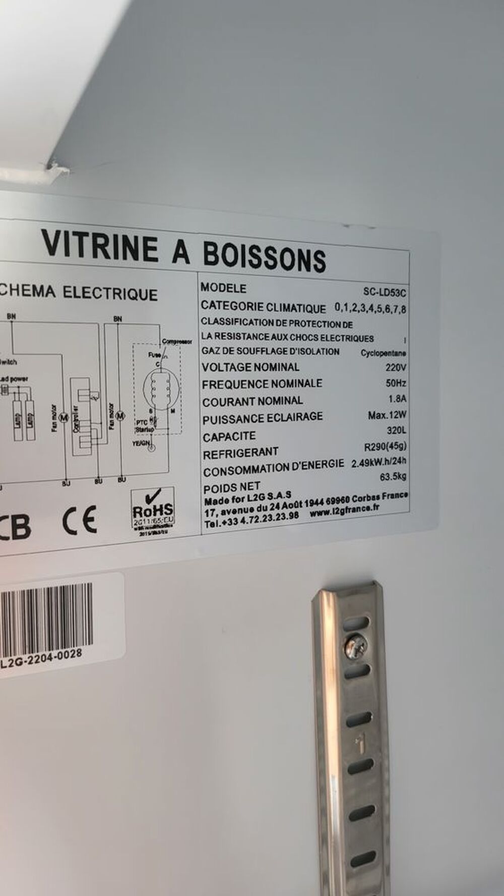 Vitrine a boisson Electroménager