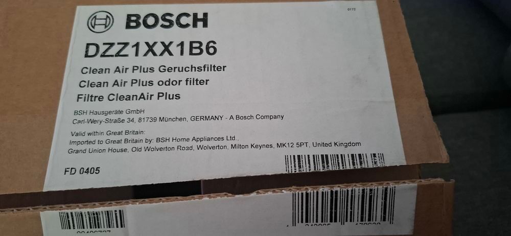 Filtre &agrave; charbon pour hotte BOSCH Neuf Electromnager