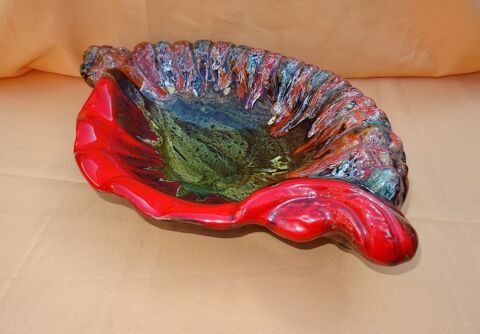 VALLAURIS GRANDE COUPE A FRUITS ROUGE ET MARRON 29 Sergines (89)