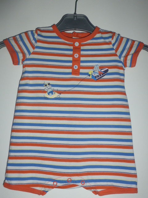 Sergent Major barboteuse bloomer �t�  ray� orange 9 mois 6 Rueil-Malmaison (92)