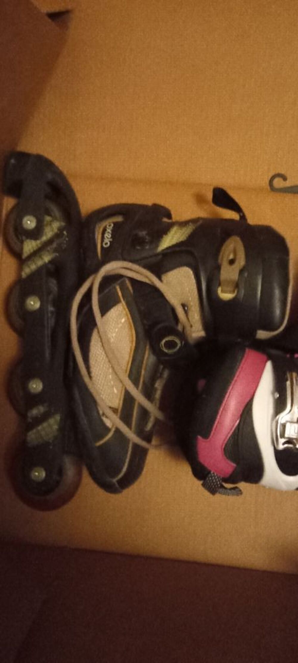 2paires de rollers FILA et Decathlon neufs Sports