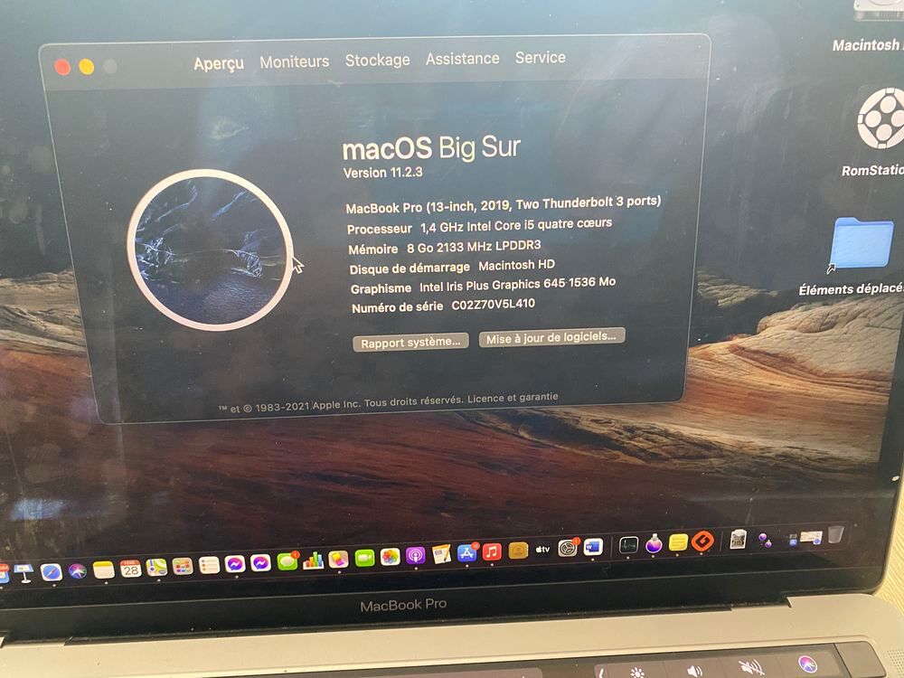 MacBook 2019 Matériel informatique