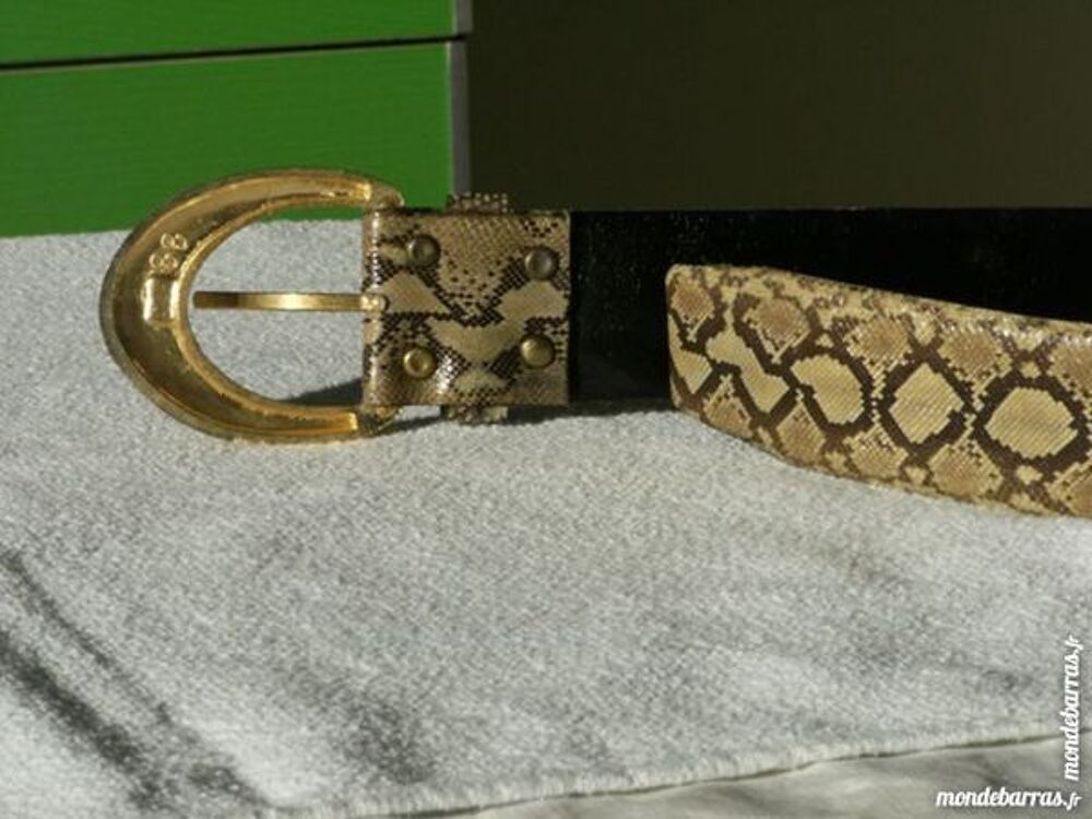 CEINTURE CUIR de REPTILE Bijoux et montres