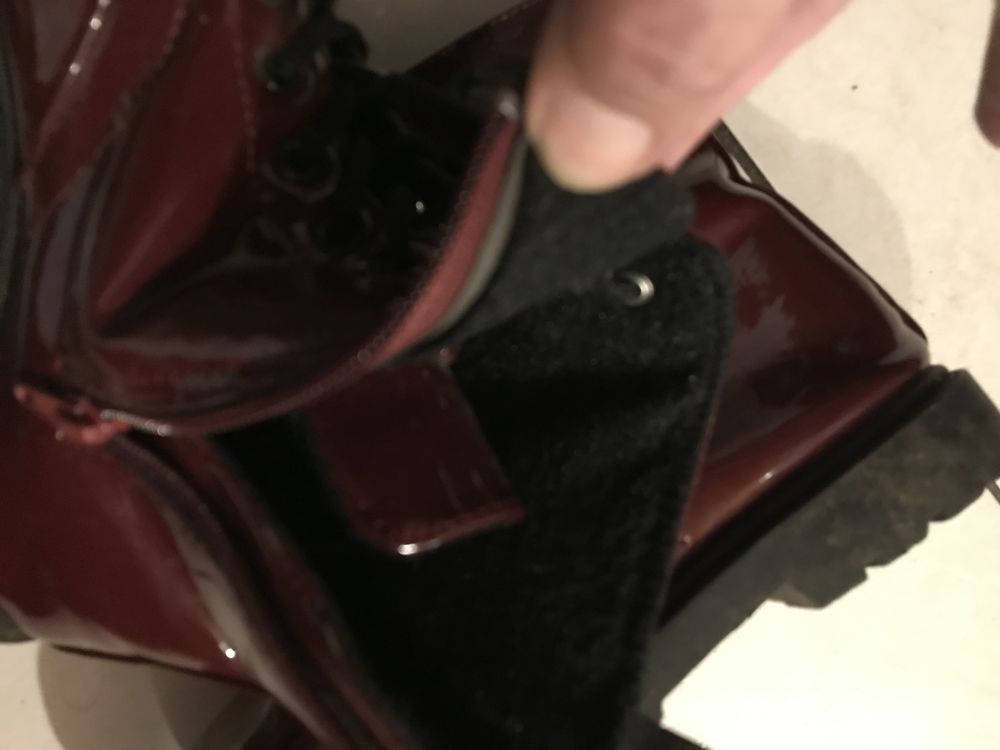 chaussures hautes vernie Grenat P. 38 Chaussures