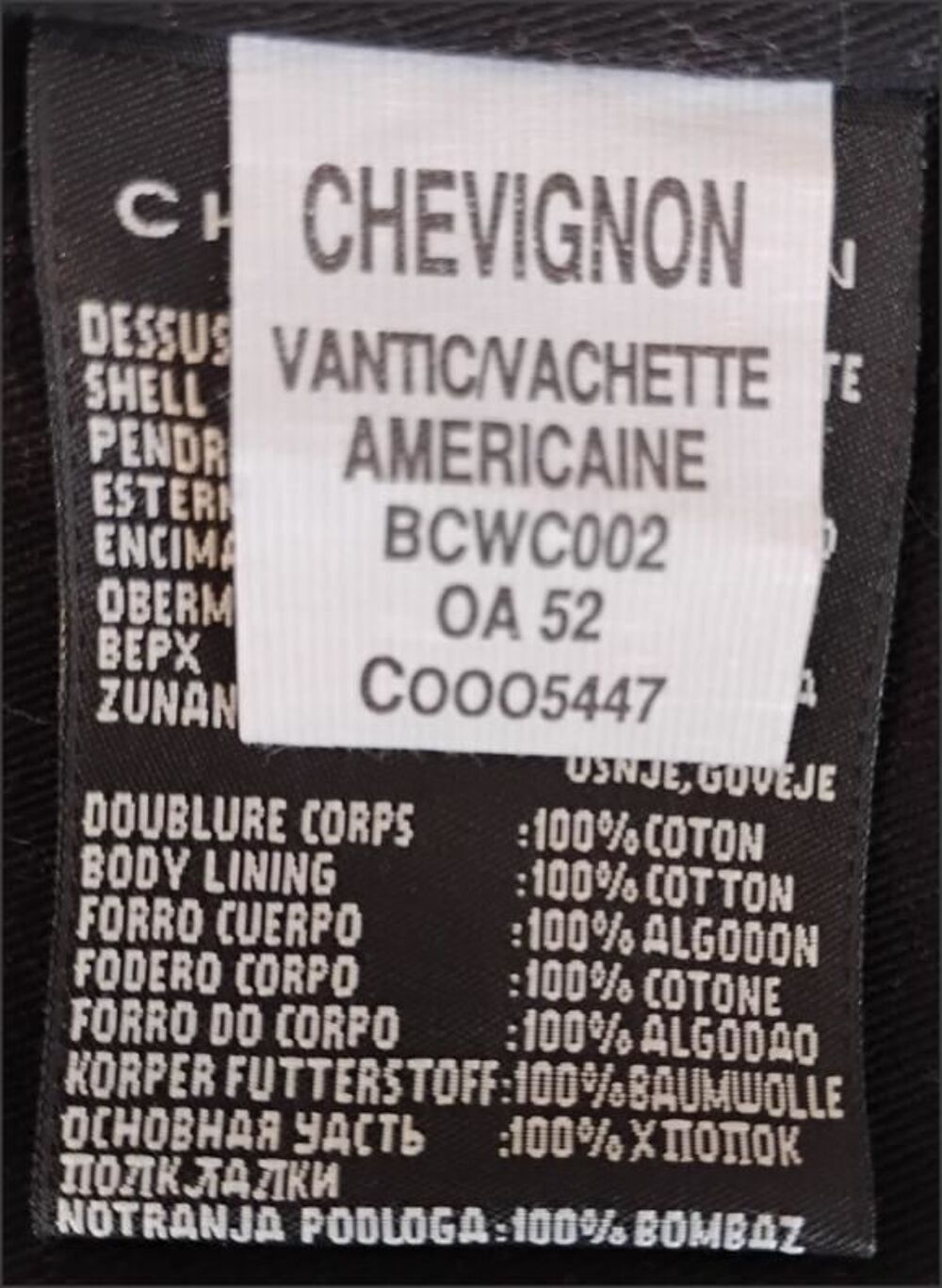 Veste blouson Cuir marque originale Chevignon&reg; &eacute;tat Neuf Vtements