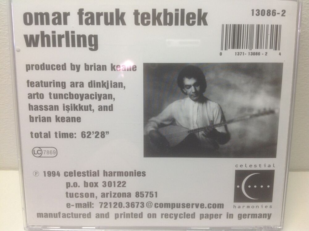 OMAR FARUK TEKBILEK WHIRLING Envoi Possible
CD et vinyles