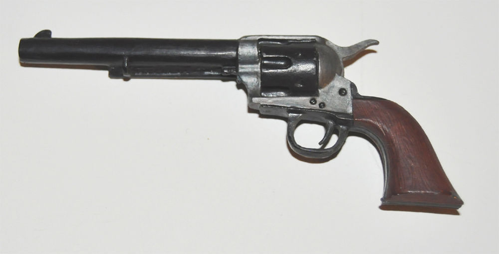 Arme factice miniature : colt r&eacute;volver jesse james 