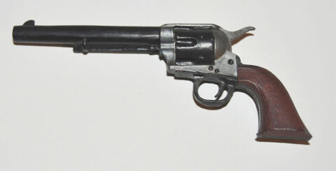 Arme factice miniature : colt révolver jesse james 5 Désertines (03)
