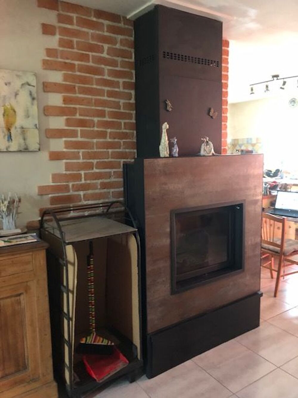 chemin&eacute;e po&ecirc;le a bois Décoration