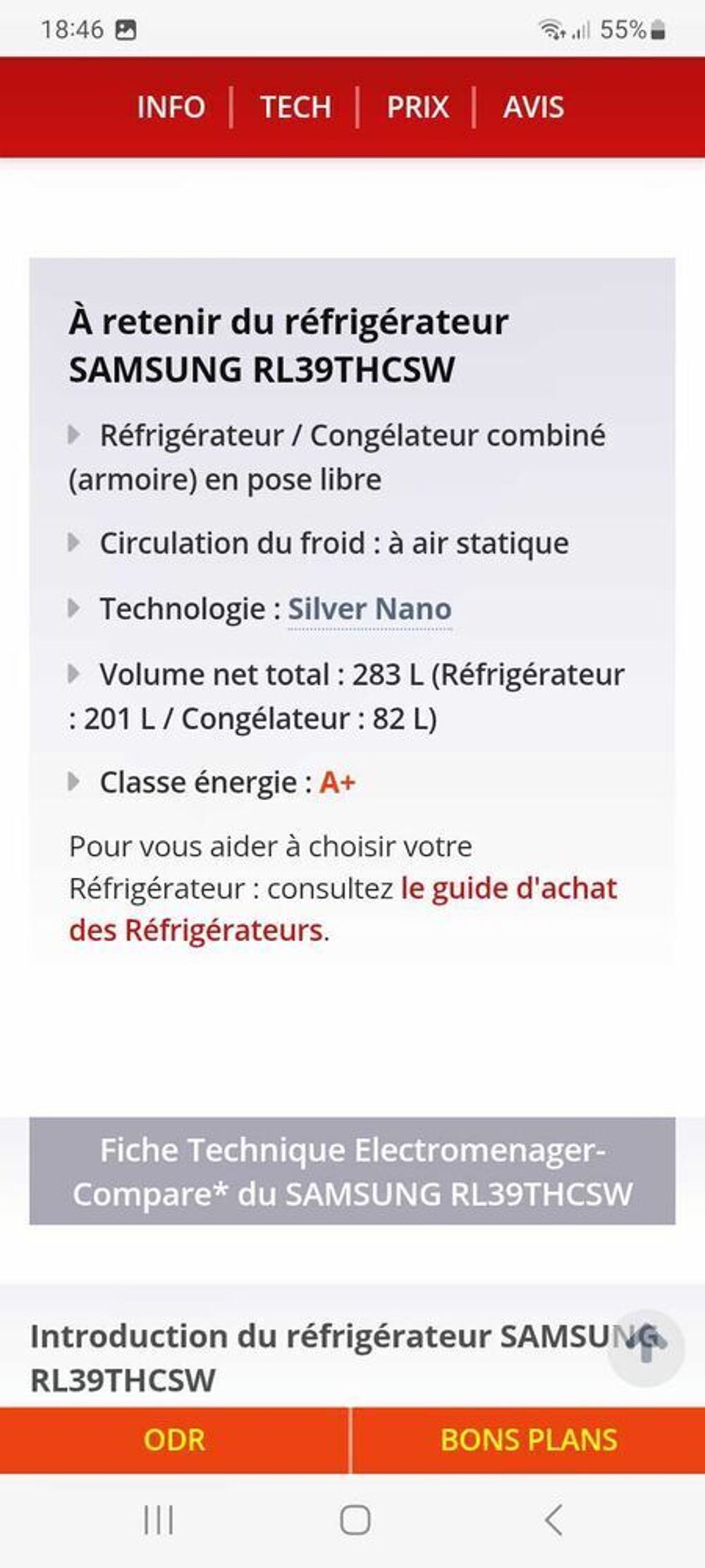 FRIGO-CONGEL SAMSUNG Electroménager