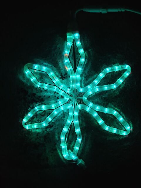 tube lumineux flocon de neige bleu 1 Cerisy-la-Salle (50)