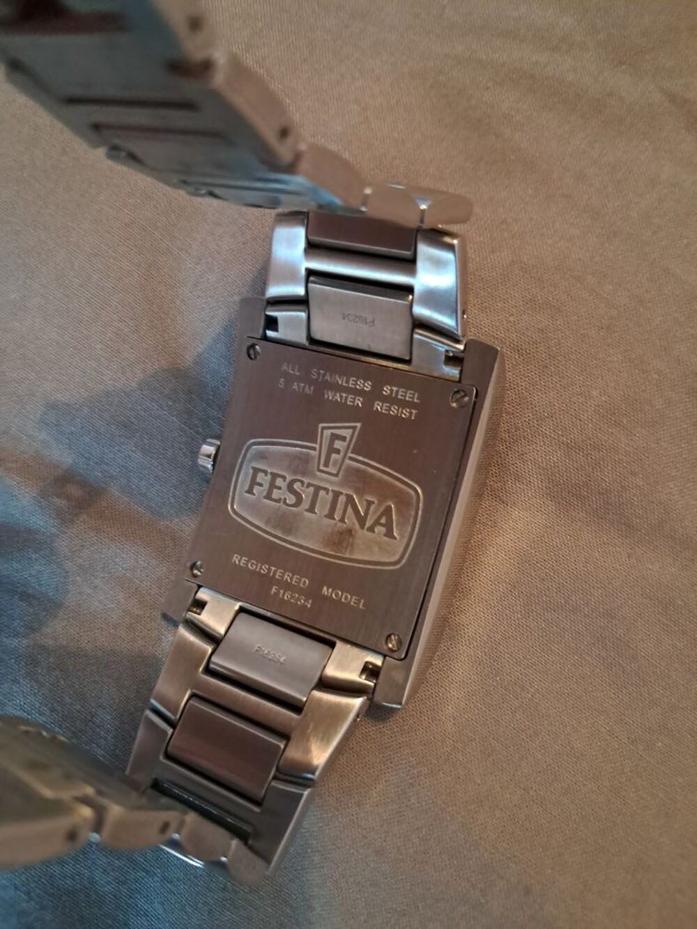 MONTRE HOMME FESTINA CADRAN ET BRACELET ACIER ETAT NEUF Bijoux et montres