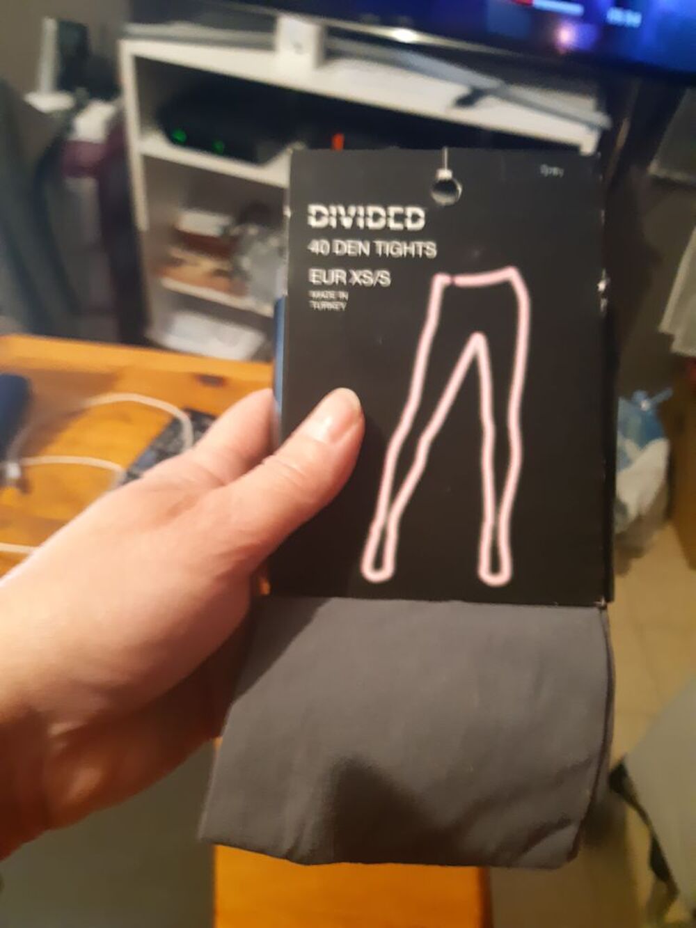 collant NEUF gris DIVIDCD 40D TAILLE XS/S Vêtements