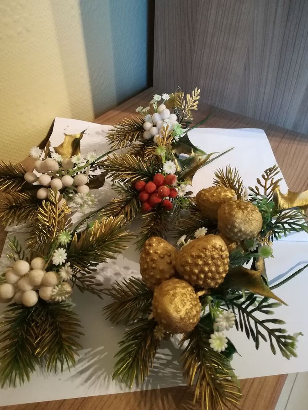 DECO NOEL /centre table / sapin / couronne/ bouquet
Décoration