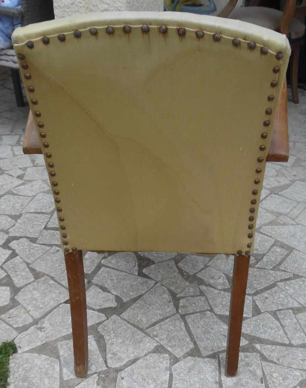 Fauteuil Stella sigl&eacute; date &eacute;poque ann&eacute;es 50/60 dans son jus Meubles