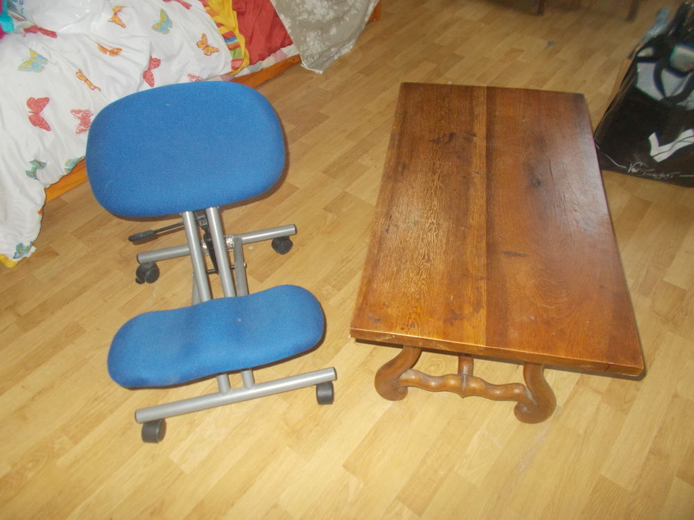 table basse ch&ecirc;ne et chaise faire prix Meubles