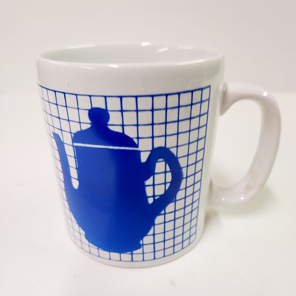 Mug motif cafeti&egrave;re bleue Cuisine