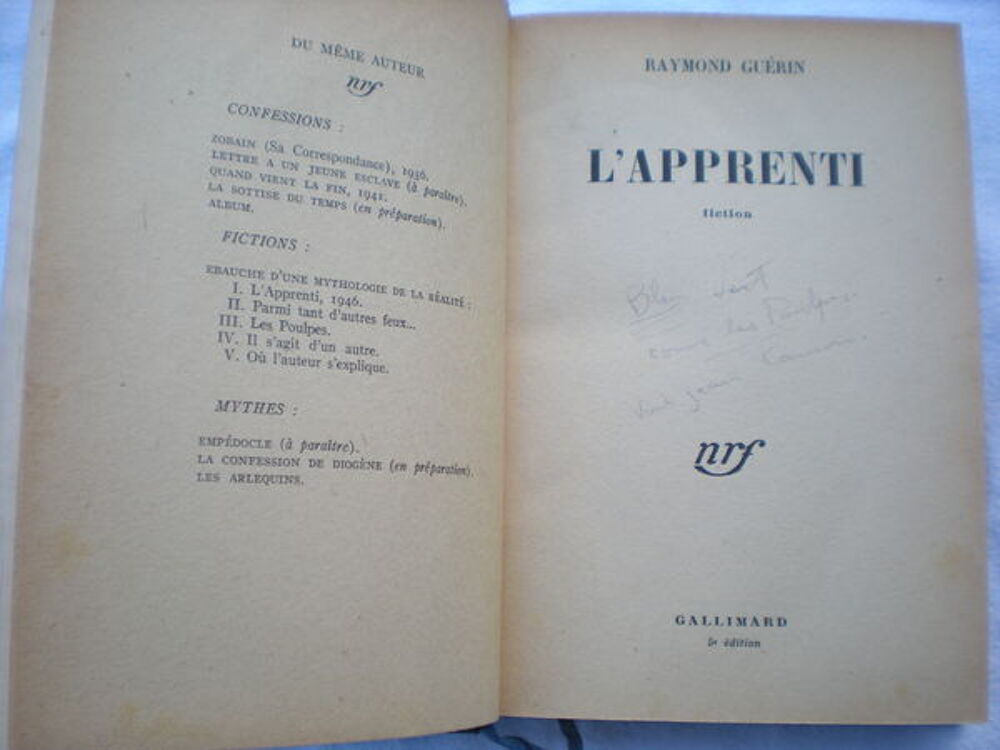 l'apprenti Livres et BD