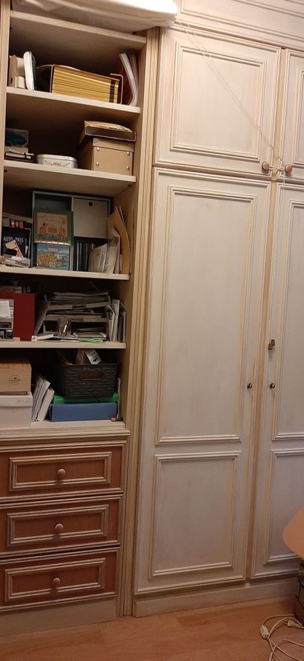 Lit 140/190 escamotable avec Rangements Meubles
