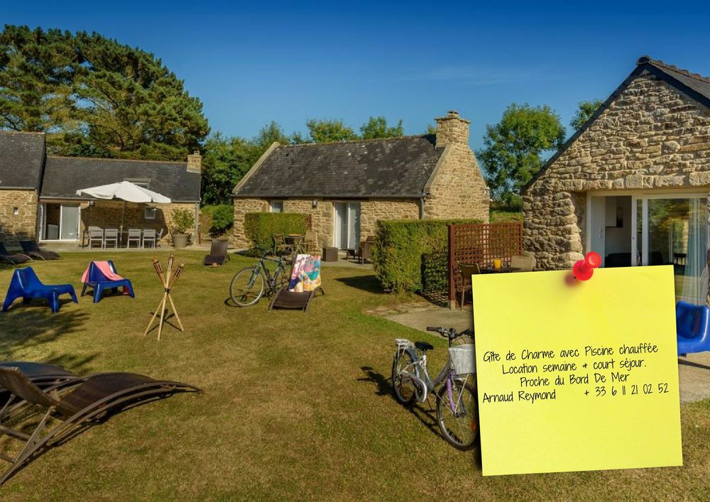   Gîte de Charme avec Piscine chauffée couverte Bretagne, Plouguin (29830)
