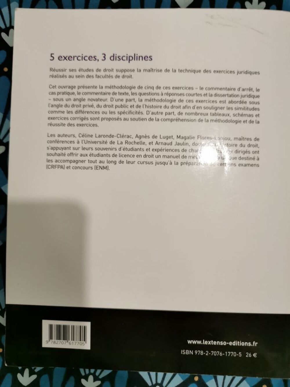 M&eacute;thodologie des exercices juridiques-2012 Livres et BD