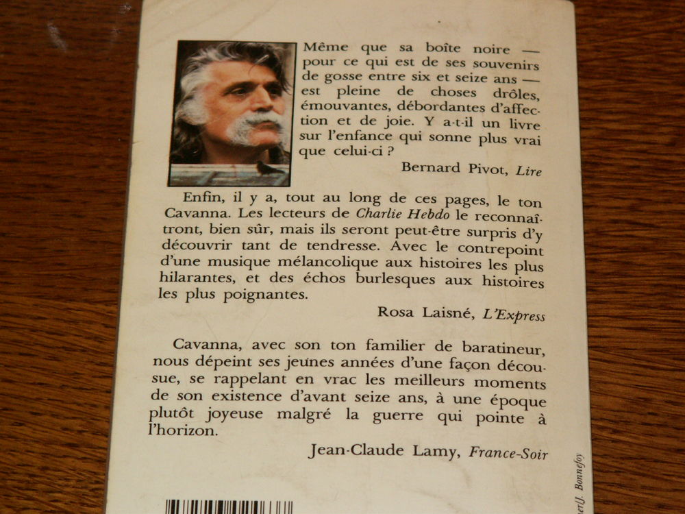 lot de 3 livres de poche CAVANNA ou &eacute;change Livres et BD