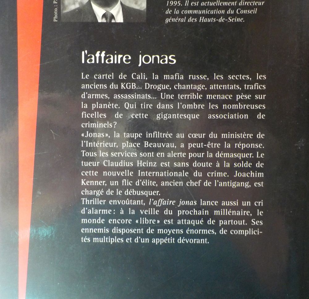 L'AFFAIRE JONAS de Jean-Marie de Morant Ed. Flammarion Livres et BD
