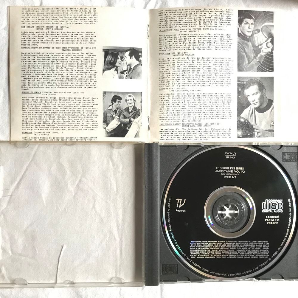 CD Le Disque Des S&eacute;ries Am&eacute;ricaines Volume 1 &amp; 2 CD et vinyles
