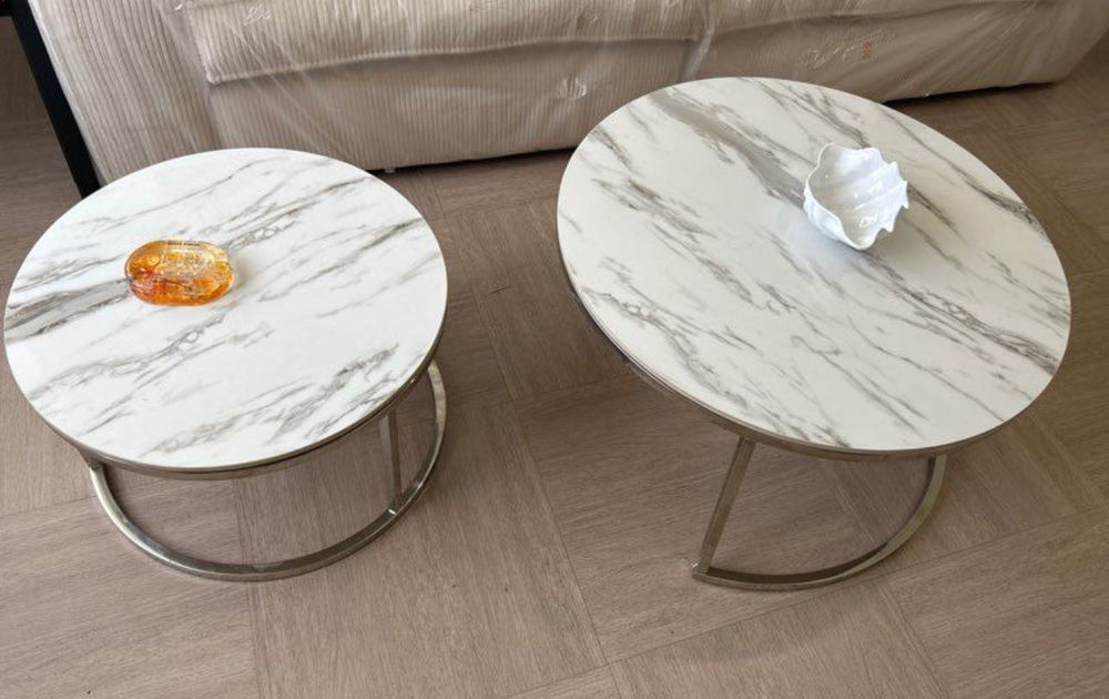 Table basse marbre blanc Meubles