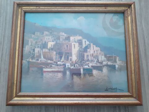 Huile sur toile du peintre vincenzo Laricchia 150 Pluvigner (56)