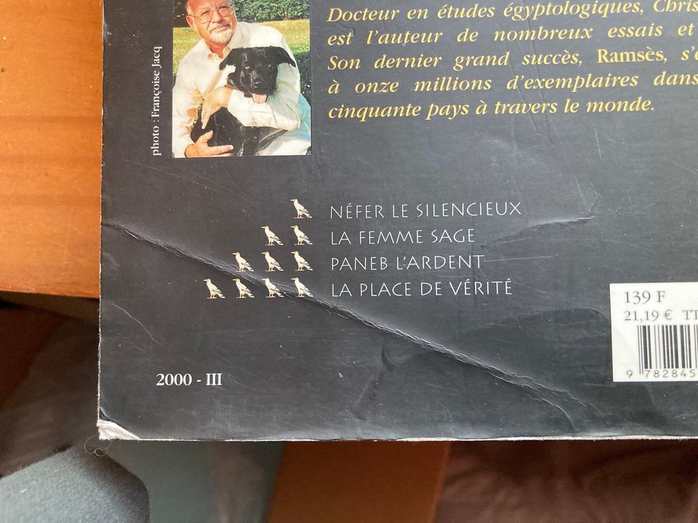 saga "LA PIERRE DE LUMIERE" de Christian Jacq Livres et BD