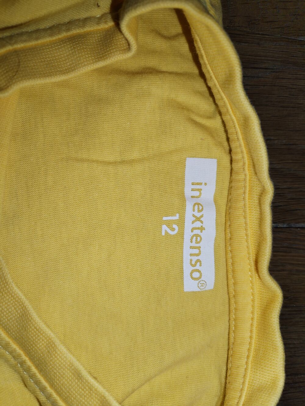 T-shirt enfant (12 ans) jaune manches longues Vêtements enfants
