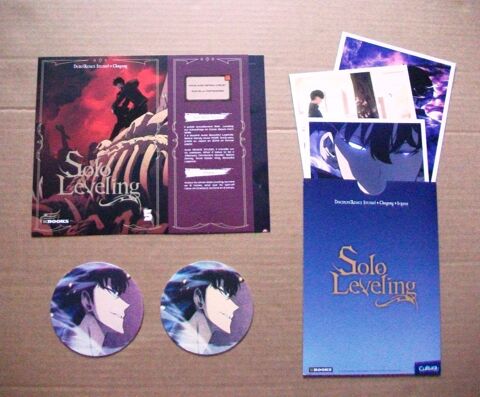 LOT Solo Leveling [Jaquette . 2 sous-bocks . 3 ex-libris]  50 Castelnaudary (11)