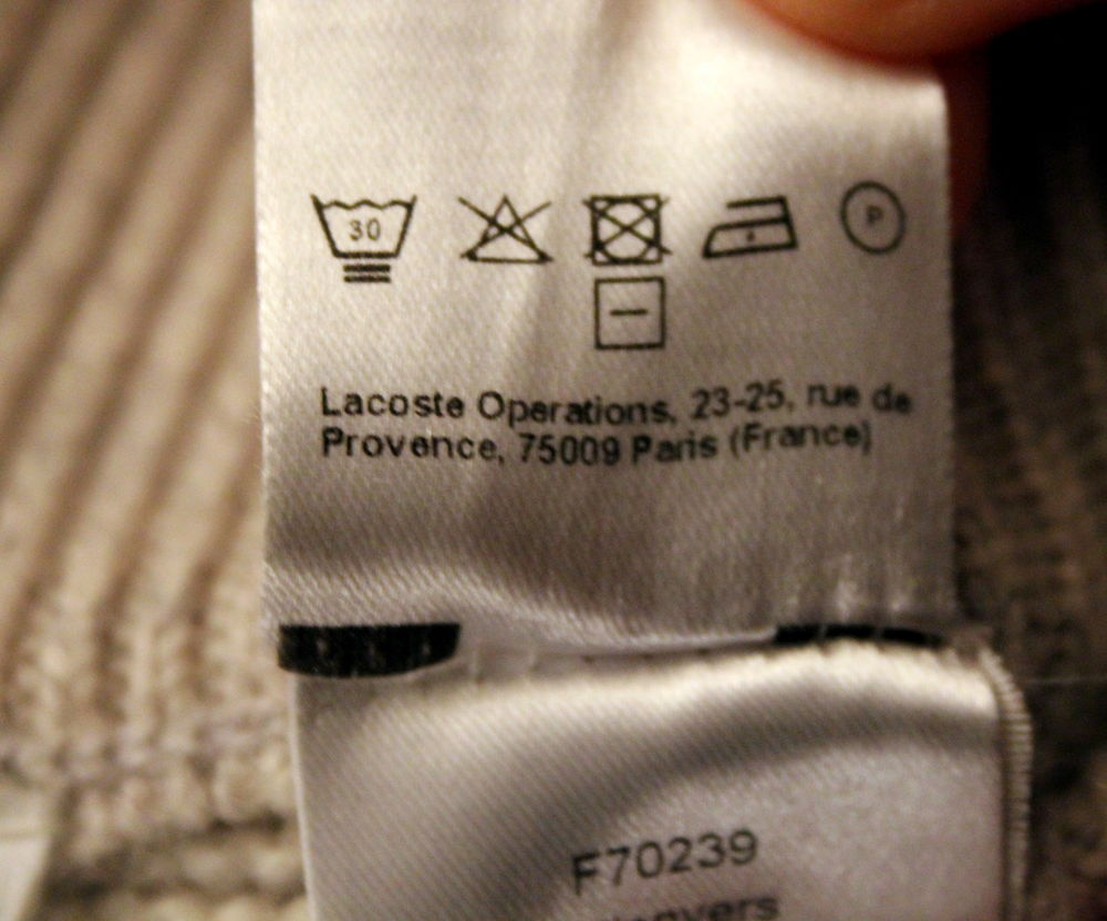 Pantalon sarouel cachemire LACOSTE T. 36/38 Fr Vêtements