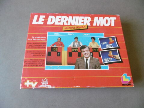 Jeu :  Le dernier mot  d'Armand JAMMOT 5 La B�gude-de-Mazenc (26)